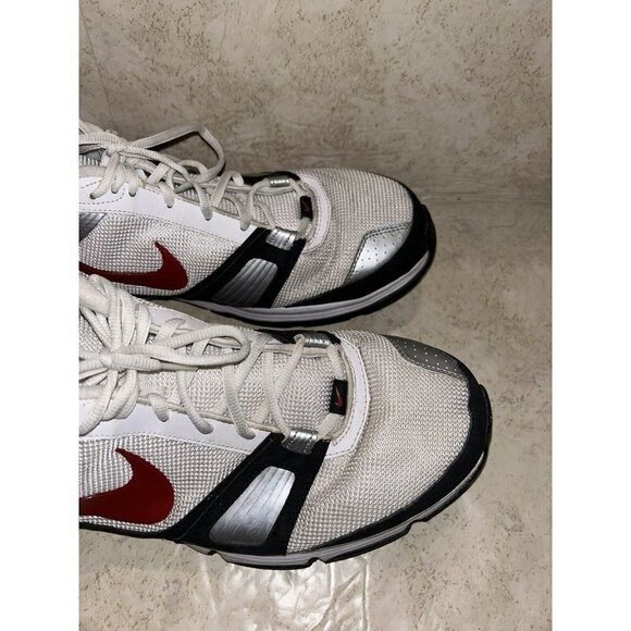 Nike Dual Fusion TR White/Red/Black Athletic Running  Dad Shoes Men’s Size 14 - Picture 4 of 11